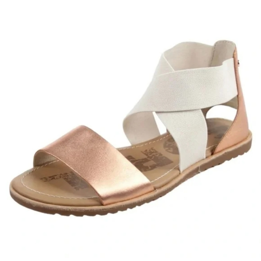 Sorel Ella Women's Rose Gold and Beige Sandals
